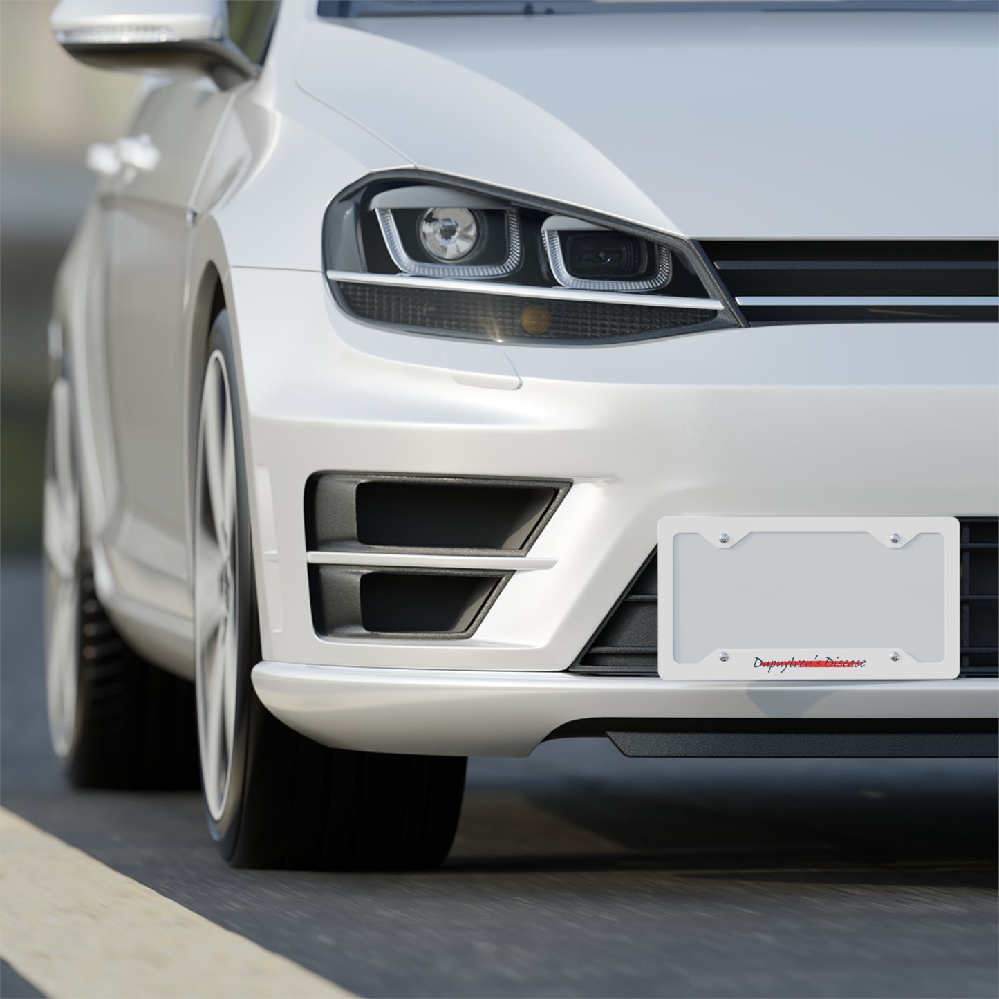 Erase Dupuytren's | Metal License Plate Frame