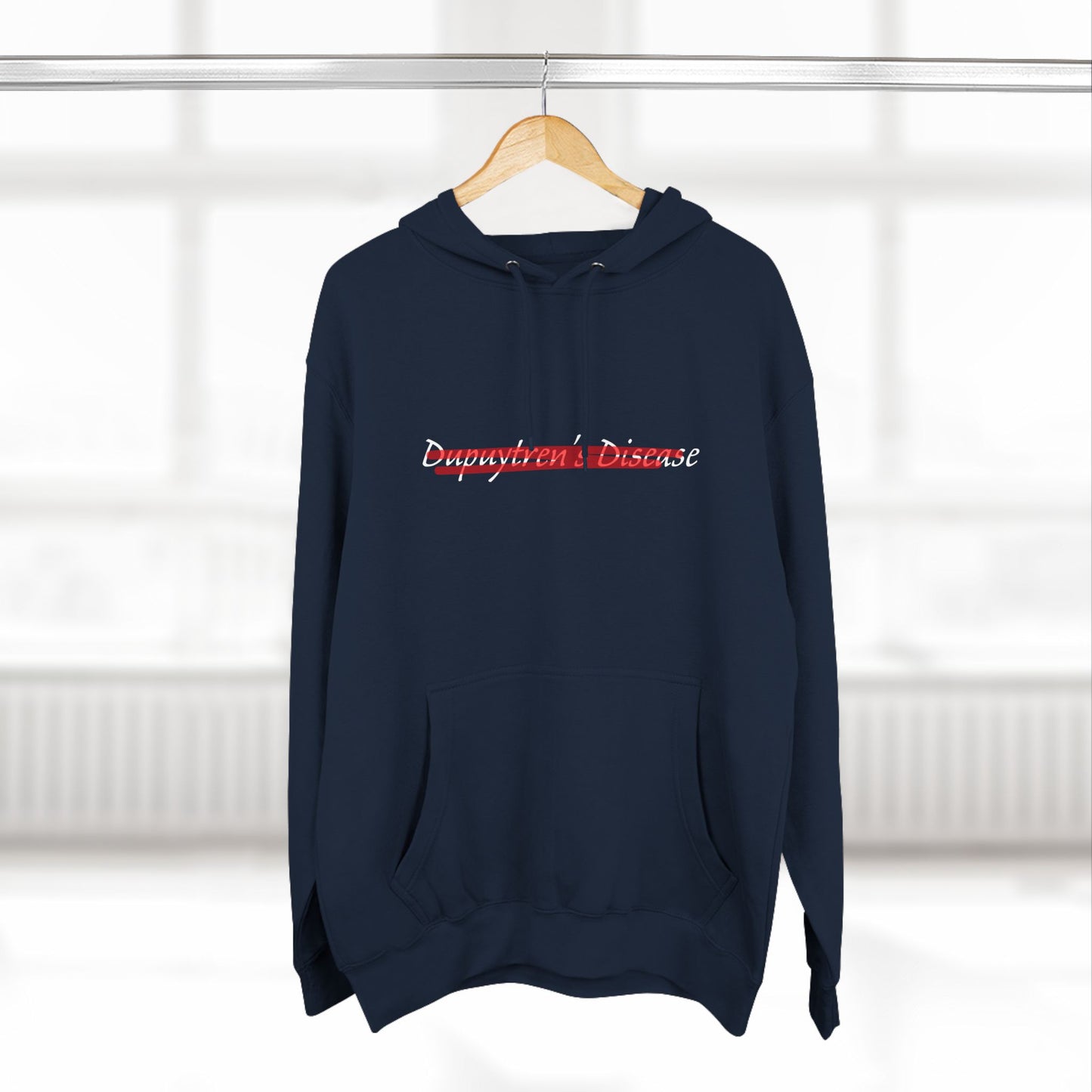 Erase Dupuytren's Disease | Unisex Three-Panel Fleece Hoodie