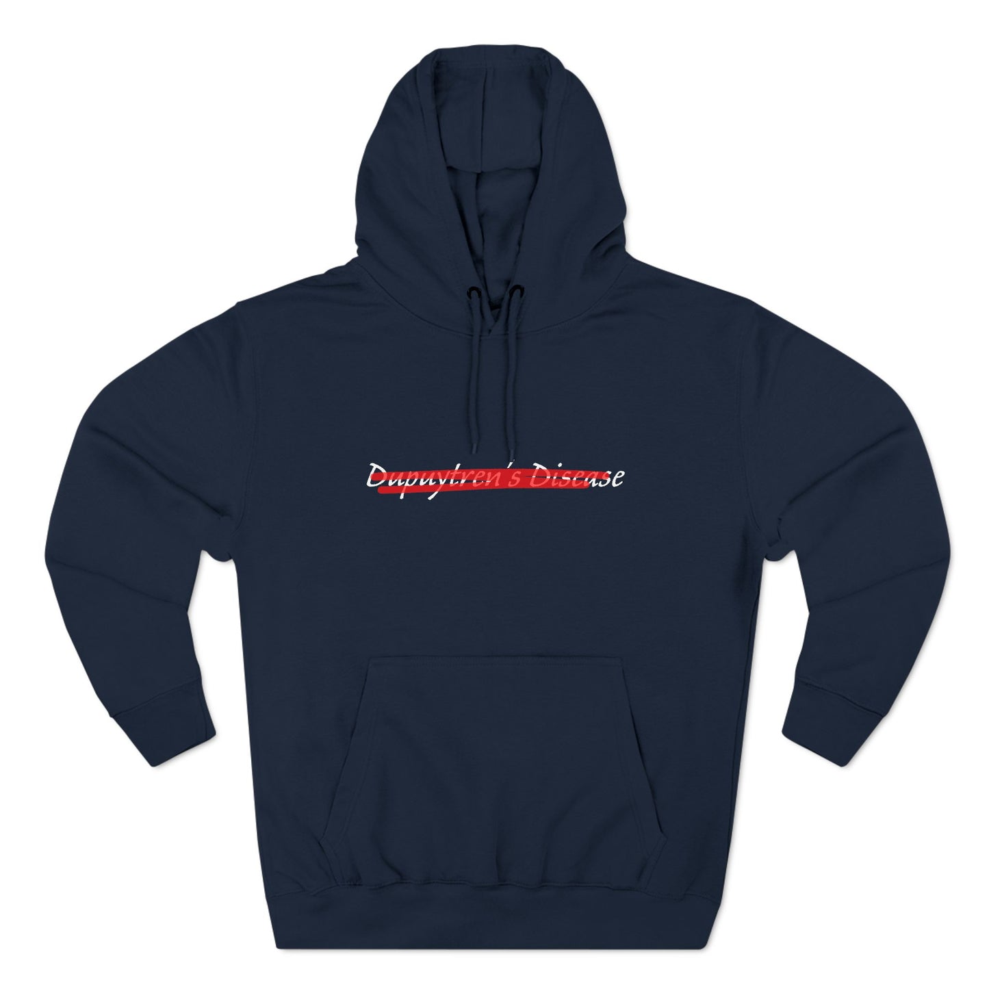 Erase Dupuytren's Disease | Unisex Three-Panel Fleece Hoodie