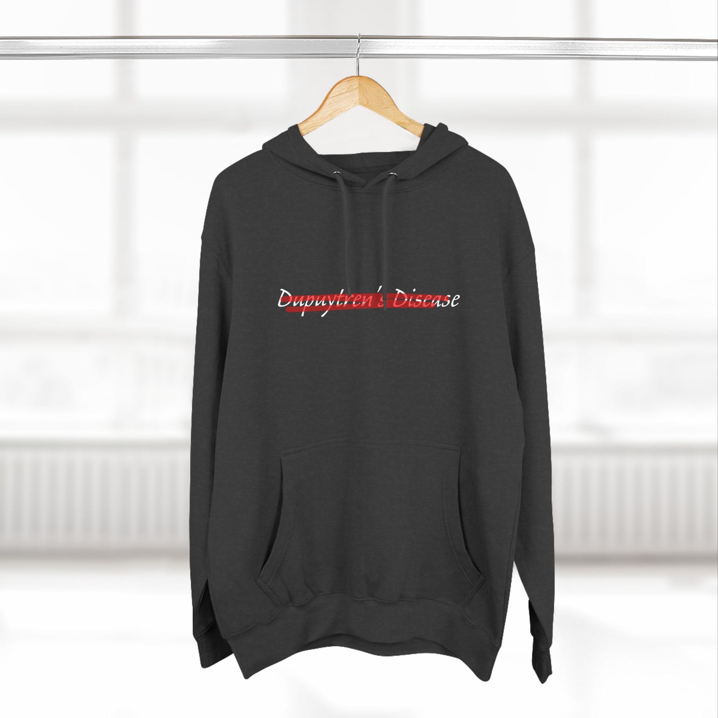 Erase Dupuytren's Disease | Unisex Three-Panel Fleece Hoodie