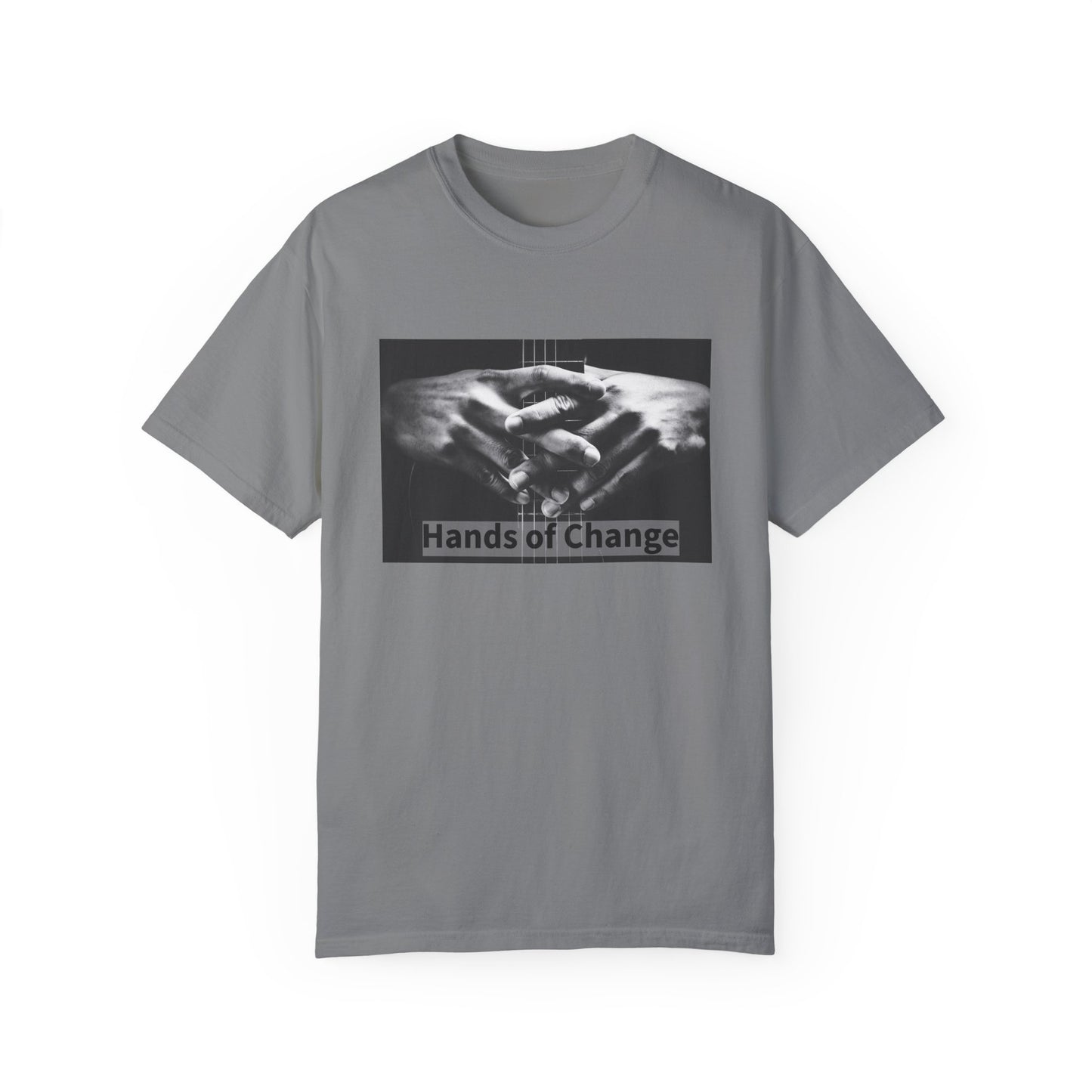 Hands of Change | Guitar | Unisex Garment-Dyed T-shirt